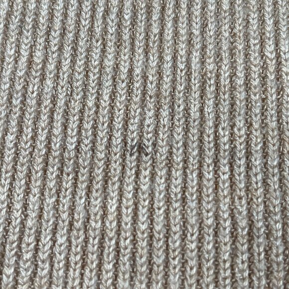 Cyrus Cardigan Sweater Open Front Front Pockets Vented Sides Tan Women's Size M - Picture 11 of 16